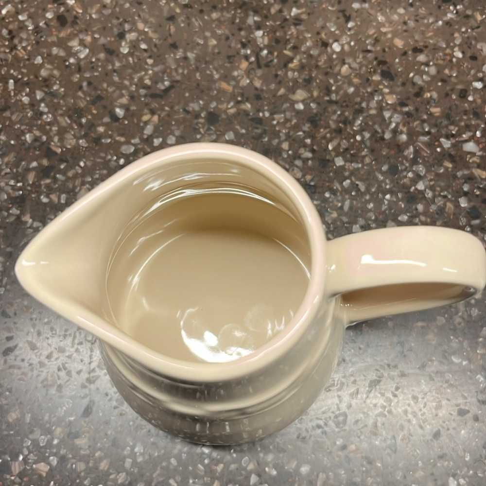 Longaberger Cream Ceramic pitcher/vase - Picture 2 of 5
